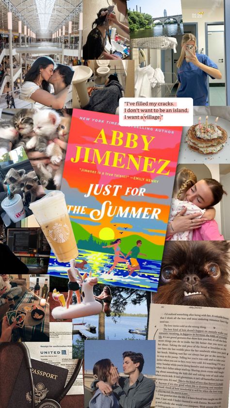 Book review Abby Jimenez Just for the summer Justin & Emma Part of your World Abby Jimenez, Romcom Books, Part Of Your World, Summer Books, Top Books To Read, Top Books, Book Tv, Fan Book, Book Addict