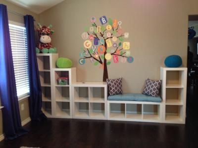 Ikea Cube, Creative Toy Storage, Basement Playroom, Ikea Kallax, Playroom Storage, Playroom Organization, Ideas Ikea, Kallax Ikea, Cube Organizer