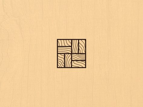 SNJ - Floor Mosaic Icon by Bruno Simão on Dribbble Floor Logo Design, Plywood Logo Design, Timber Logo Design, Wood Logo Design Ideas, Wood Grain Logo, Timber Logo, Wood Graphic Design, Flooring Logo, Woodwork Logo