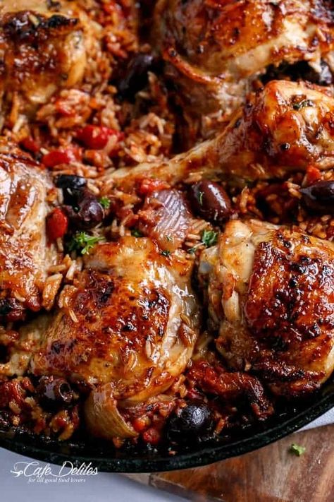 Italian Chicken And Rice, Sundried Tomato Chicken, Makanan Italia, Italian Chicken, Baked Chicken Breast, Chicken And Rice, Chicken Dishes Recipes, Poultry Recipes, Chicken Dinner Recipes