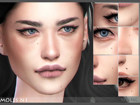 Seleng's Moles N1 Sims 4 Cc Mole Skin, Sims 4 Cc Face Moles, Sims 4 Body Moles, Sims 4 Cc Skin Details Moles, Sims 4 Cc Skin Moles, Cc Freckles, Sims 4 Moles, Sims Eyeliner, Moles On Face