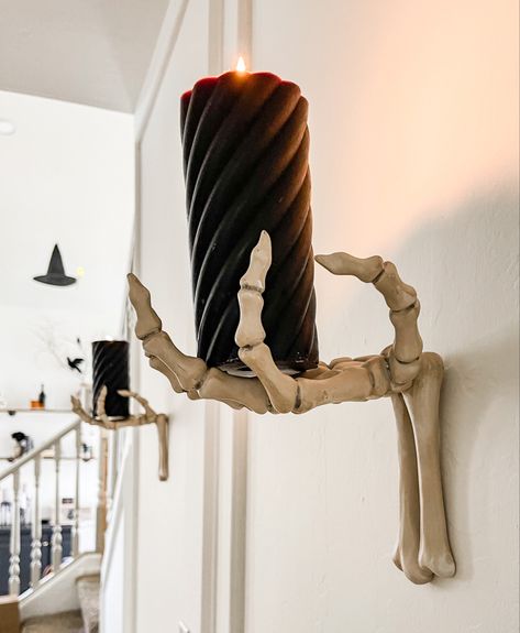 Spooky Halloween Skeleton Hand Wall Hook Haloween Decor, Decorating For Halloween, Halloween Skeleton Hand, Wall Scones, Skeleton Decorations, Room Walls, Skeleton Hand, Halloween Skeleton, Throw A Party