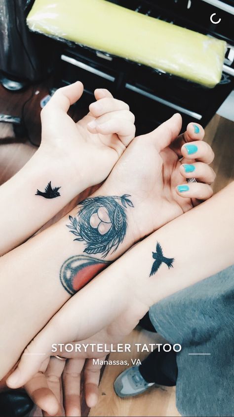 Mother 2 Daughter Tattoos Matching, Mom And 3 Sons Tattoo, Mother Daughter Trio Tattoos, Mother Daughter Tattoos For 4 Daughters, Tattoo Ideas For Mother And 2 Daughters, Mother And 2 Daughters Tattoo Matching, Mother Son Harry Potter Tattoos, Small Mother And Son Tattoo Ideas, Mom And Daughter Tattoos For 3