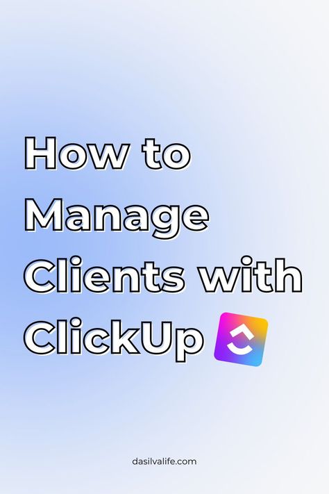 How to Master Client Management with ClickUp | DaSilva Life. Want to learn how to master client management with ClickUp? Watch our video tutorial to see how we do it! #clickuptemplates #businessorganization Clickup Templates, Management Games, Product Based Business, Client Management, Project Management Tools, Business Systems, Task List, Client Experience, Business Organization