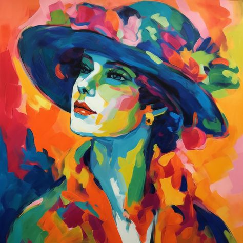 How to create an oil painting portrait that looks like a photo!#portraitpainting #abstractportraitpainting #acrylicportraitpainting #artisticportraits Portrait Painting Acrylic Easy, Fauvist Portraits, Fauvist Painting, Herb Business, Portrait Palette, Fauvist Art, Fauvism Art, Your Face, Acrylic Portrait Painting