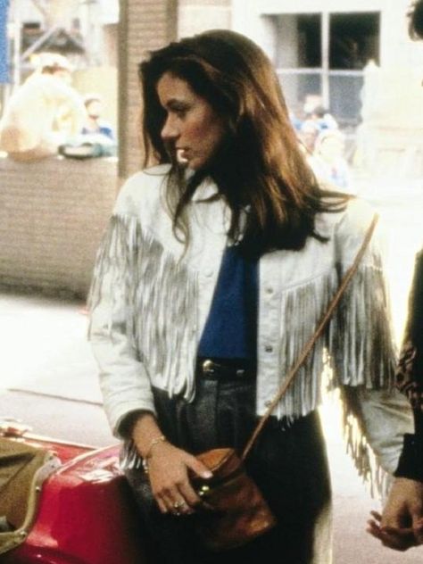 Sloane Peterson, 80s Actresses, Ferris Bueller’s Day Off, Mia Sara, Fringe Clothing, Ferris Bueller, Fringe Fashion, Button Style, Game Costumes