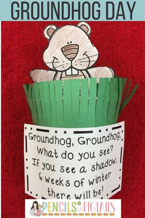 Do you celebrate Groundhog Day with your preschool, kindergarten, or first grade students? These fun groundhog crafts, activities, and facts will keep your students engaged all week! #groundhogdayfun #groundhogday #preschool #kindergarten #groundhogdayactivities Ground Hog Day Crafts, Groundhog Day Crafts, Kindergarten Groundhog Day, Groundhog Activities, Preschool Groundhog, Groundhog Day Activities, Easter Crafts For Toddlers, February Crafts, K Crafts