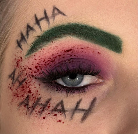 Get #inspo from @mua_luciem.
    Easy Last-Minute Halloween makeup. The Joker Halloween Makeup, Joker Halloween Makeup, Joker Halloween, Joker Makeup, The Joker, Halloween Makeup, Halloween, Makeup, Make Up