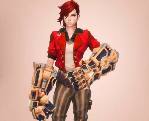 Vi Arcane Sims 4 Cc, Arcane Sims 4 Cc, Sims 4 Arcane, Vi From Arcane, Arcane Vi, Vi Arcane, Mod Jacket, Sims 4 Cc Download, Sims 4 Cas Mods