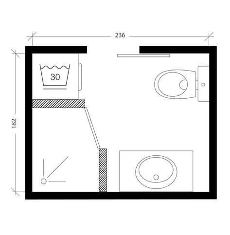 Bathroom Design 2mx2m, Bathroom 6m2, Bathroom 2m X 1.5m, Bathroom 4m2, 2.5m X 2.5m Bathroom Layout, Small Bathroom With Washing Machine Plan, Bathroom Floorplan, Small Bathroom Floor Plans, Laundry Bathroom Combo