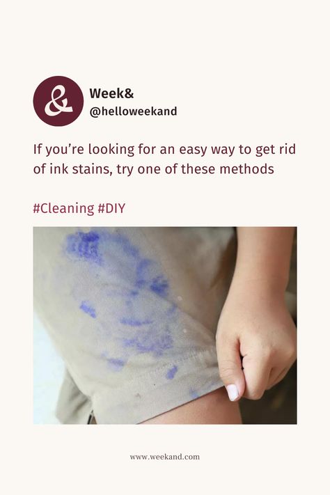 You just need a little patience and a few common ingredients to get ink out of clothes. Getting Ink Out Of Clothes, Ink Out Of Clothes After Washing, Ink Stains Out Of Clothes, How To Get Ink Out Of Clothes, How To Remove Ink From Clothes, Remove Ink From Clothes, Ink Out Of Clothes, Ink Removal, Stain Remover Clothes