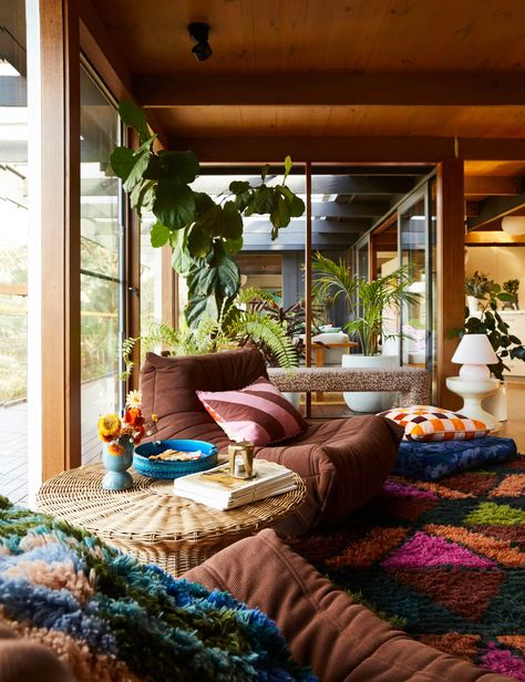 For Sale: Sage And Clare Founder's Merchant Builders Home Earthy Homes, Housing Decor, 70s Inspiration, Mid Century Eclectic, Cozy Homes, Earthy Home, Maximalist Home, Timber Ceiling, Togo Sofa