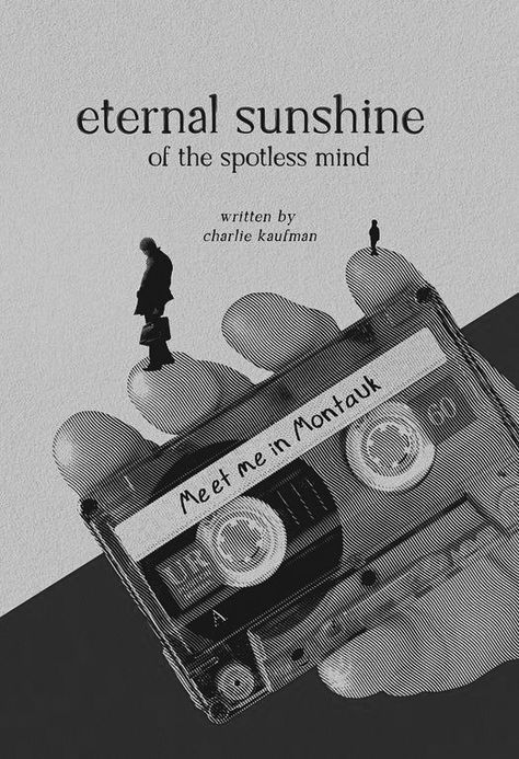 Eternal Sunshine Of The Spotless Mind Black And White, Film Posters Black And White, Eternal Sunshine Of The Spotless Mind Poster Film, Eternal Sunshine Movie Poster, Jim Carrey Eternal Sunshine Of The Spotless Mind Poster, Internal Sunshine Of The Spotless Mind, Meet Me In Montauk Tattoo, Eternal Sunshine Of The Spotless Mind Aesthetic, Eternal Sunshine Of The Spotless Mind Art