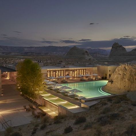 Amangiri (@amangiri) • Instagram photos and videos Canyon Point Utah, Utah Resorts, Amangiri Resort, Emily Brontë, Five Star Hotel, Luxury Accommodation, Top Hotels, Rock Formations, Deep Purple