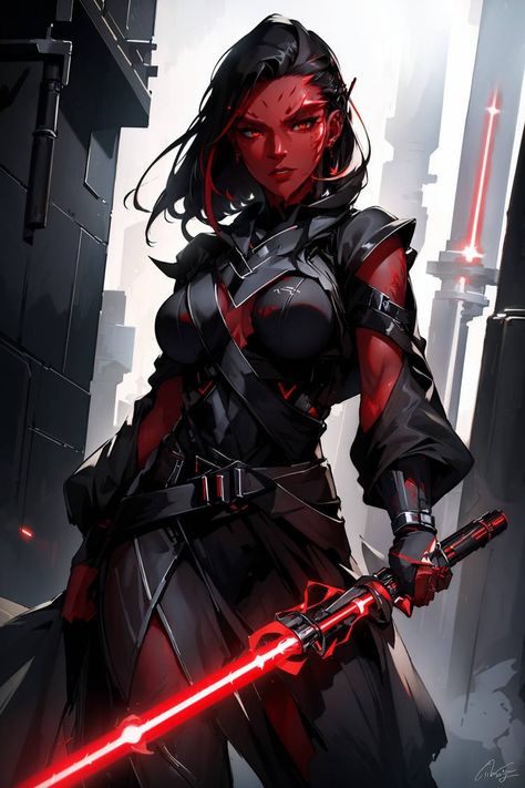 Sith Species Female, Star Wars Devaronian Female, Sith Pureblood Female, Star Wars Universe Female, Star Wars Women Art, Star Wars Female Sith, Star Wars Oc Female Jedi, Sith Woman, Sith Outfit