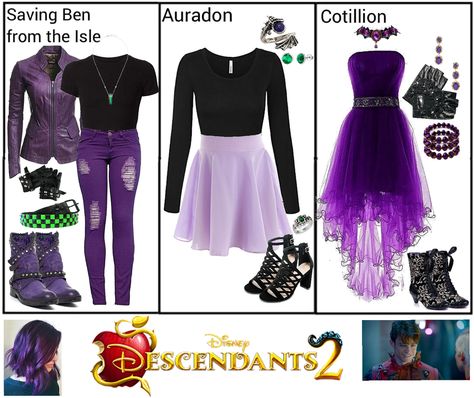 Descendants Mals Outfits, Mal Outfits Descendants Diy, Disney Descendants Inspired Outfits, Mal Descendants Outfit Ideas, Descendants Inspired Outfits Mal, Descendants Clothes Inspired Outfits, Mal Descendants Outfit, Mal Inspired Outfit, Descendants Inspired Outfits