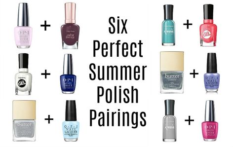 Did you know that the easiest way to update your mani/pedi for summer is to STOP matching your fingers and toes? It’s true – the fresher, more modern approach is a coordinating manicure and pedicure that features different colors. But how do you know what colors work best together? Which one is for the fingers? … Mani And Pedi Color Combos, Mani Pedi Pairings, Finger And Toe Nail Color Combos, Polish Pairings Mani Pedi, Coordinating Mani Pedi Colors, Opi Mani Pedi Combos Summer, Mani Pedi Color Combos Summer 2023, Mail Color Combos, Spring Mani Pedi Combos Ideas