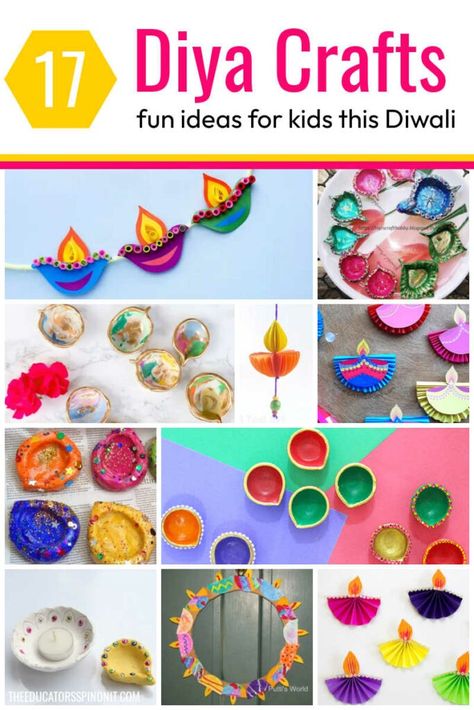 DIY Diya Crafts for Kids this Diwali Diwali Activities For Kids, Diwali Craft For Children, Diyas For Diwali, Diwali For Kids, Diwali Activities, Diya Decoration Ideas, Ideas With Paper, Easy Toddler Crafts, India Crafts