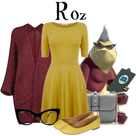 "Roz" by bethanybrooks on Polyvore // Monsters Inc Disney Bounding Monsters Inc, Roz Monsters Inc Costume, Monsters Inc Inspired Outfits, Easy Disneybound Outfits, Monsters Inc Disneybound, Disneybound Outfits Rapunzel, Disneybound Outfits Summer, Monsters Inc Roz, Dapper Disney