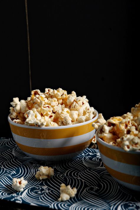 Tabasco Honey Butter Popcorn Gourmet Popcorn Recipes Savory, Hot And Spicy Popcorn, Sweet And Spicy Popcorn, Popcorn Twist Caramel Corn, Carmel Hulless Popcorn Recipe, Popcorn Cake, Cheddar Popcorn, Homemade Meatloaf, Apple Coffee Cakes