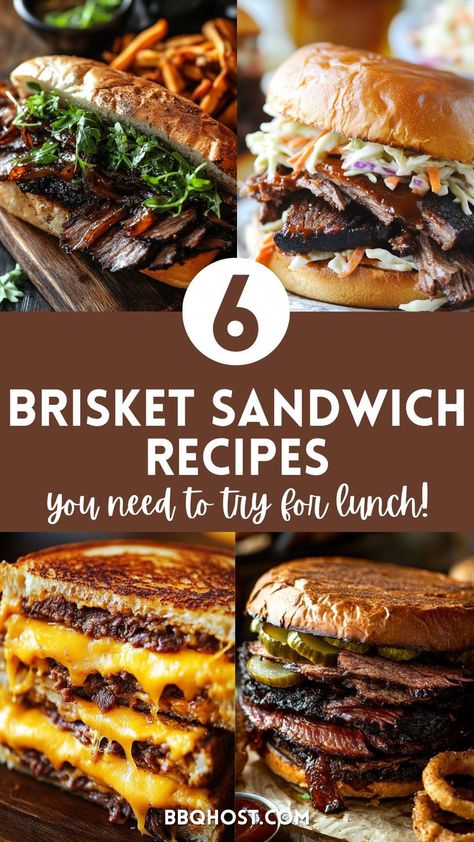 Brisket Dinner Ideas, Leftover Brisket Sandwiches Ideas, What To Eat With Brisket, Beef Brisket Sandwich Recipes, Brisket Sandwiches Ideas, Brisket Ideas, Leftover Brisket Recipes, Bbq Brisket Sandwich, Bbq Sandwich Recipe