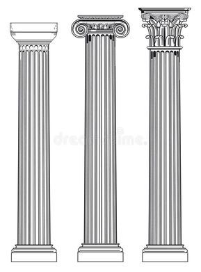 Doric, Ionian and Corinthian. Diagram of three ancient roman architectural colum , #AFFILIATE, #Diagram, #ancient, #Corinthian, #Doric, #Ionian #ad Antiques Repurposed, Cherub Sculpture, Architecture Design Process, Architectural Columns, Doric Column, Vintage Pink Dress, Corinthian Column, Concrete Diy Projects, Ancient Greek Architecture