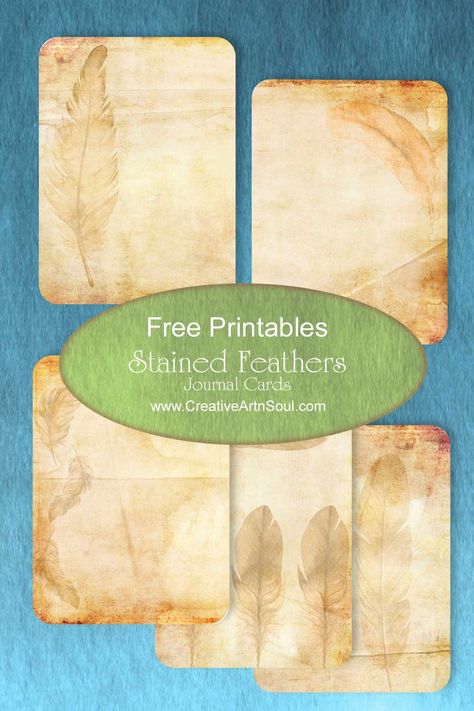 Printable Backgrounds Pattern, Free Printable Journal Cards, Junk Journal Cards Ideas, Journal Cards Free Printable, Friend Journal, Feather Printable, Junk Journal Cards, Free Printable Paper, Free Paper Printables