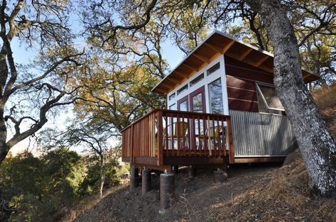 120 Sq. Ft. Hillside Studio Shed Backyard Office Home Office Shed, Backyard Office Shed, Prefab Sheds, Office Shed, Tiny Office, Build Your Own Shed, Custom Sheds, Studio Shed, Modern Prefab Homes