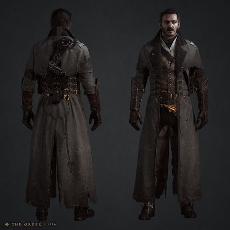 Galahad Renegade Costume, Hisae 'Jo' Watanabe on ArtStation at https://www.artstation.com/artwork/mzGzE Sir Galahad, The Order 1886, Arte Nerd, Fantasy Stuff, 다크 판타지, The Order, Character Modeling, 3d Characters, Medieval Fantasy