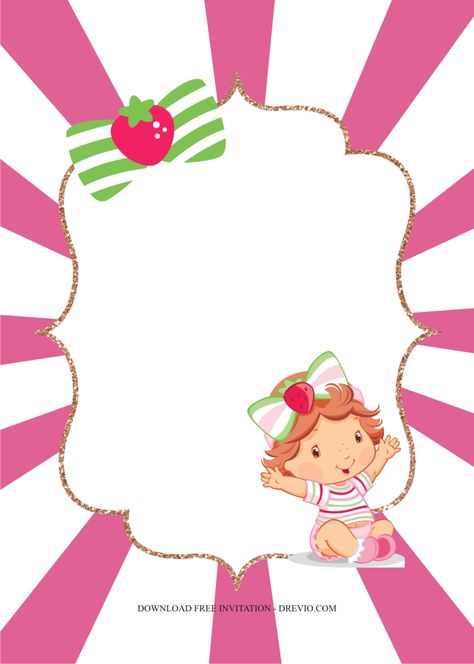 Strawberry Shortcake Party Favors, Strawberry Shortcake Invitations, Strawberry Shortcake Birthday Cake, Strawberry Shortcake Character, Strawberry Shortcake Birthday Party, Party Ideas For Girls, Strawberry Shortcake Birthday, Strawberry Shortcake Cake, Black Strawberry