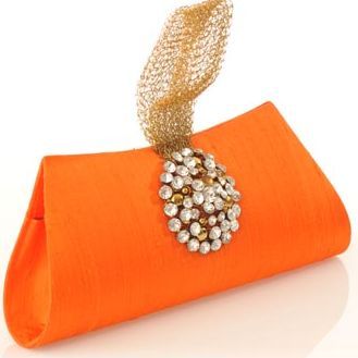 Evening Clutches, Orange Lips, Textile Bag, Orange And Gold, Clockwork Orange, Orange You Glad, Fashion Couture, Womens Style, Coral Peach