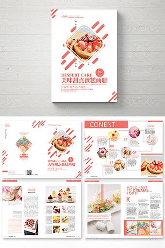 Fresh style dessert cake Brochure Bakery Brochure, Cake Brochure, Typography Portfolio, Menu Cake, Brochure Typography, Brochure Format, Photography Brochure, 잡지 레이아웃, Brochure Design Layout