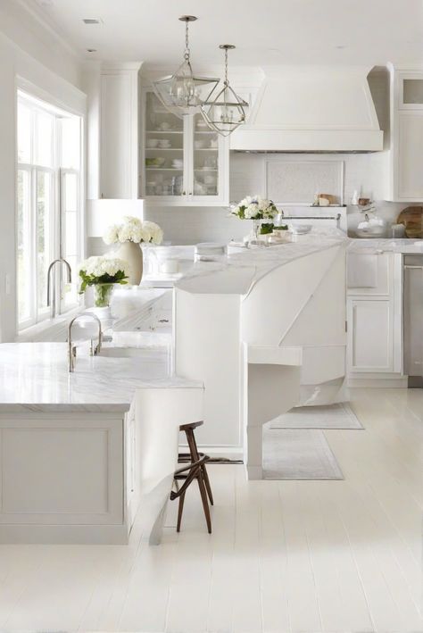 kitchen wall paint,white rug interior design,white kitchen decor,interior design color matching Light Oak Floors, White Wall Paint, Sage Green Kitchen, Green Kitchen Cabinets, Green Cabinets, Wall Paint Colors, Stunning Kitchens, Functional Decor, Kitchen Paint