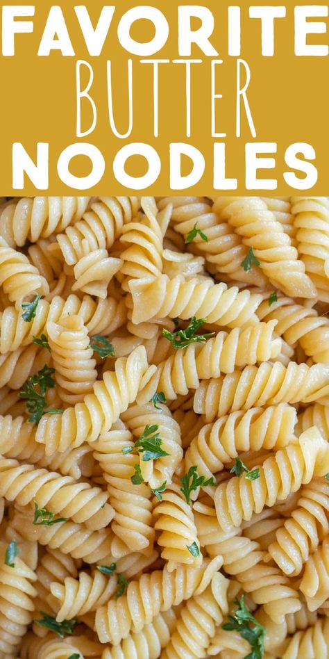 Whole Wheat Pasta Side Dish, Rotini Side Dishes, Plain Noodles What To Put On, Fancy Buttered Noodles, Simple Butter Noodle Recipe, Elbow Noodle Side Dish Recipes, Best Butter Noodle Recipe, Butter Soy Sauce Noodles, How To Make Buttered Noodles