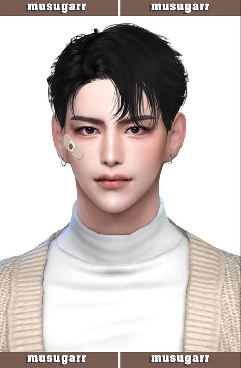 #sims4 #thesims4 #ts4 #creating #art #artist #cc #games #gaming #musugarr #maamuang Sims 4 Cc Guys Face, The Sims 4 Cc Skin Details Korean, Sims 4 Cc Korean Face, Sims4 Cc Men Skin, Sims 4 Cc Korean Hair Male, Sims 4 Cc Asian Male, Skin Overlay Sims 4 Cc Male, The Sims 4 Cc Skin Overlay, Sims Downloads Male