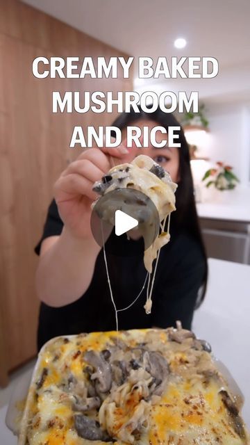 Pre Cooked Rice Recipes, Creamy Mushroom Rice, Mushroom And Rice, Cooked Rice Recipes, Tiffy Cooks, Baked Mushrooms, Cheese Rice, Seafood Bake, Mushroom Rice