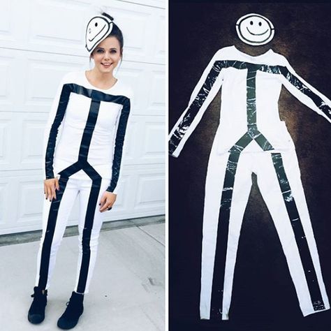 Homemade Costume Ideas, Super Easy Halloween Costumes, Karneval Diy, Cheap Halloween Diy, Meme Costume, Easy Diy Halloween Costumes, Halloween Costumes To Make, Kostum Halloween, Light Halloween