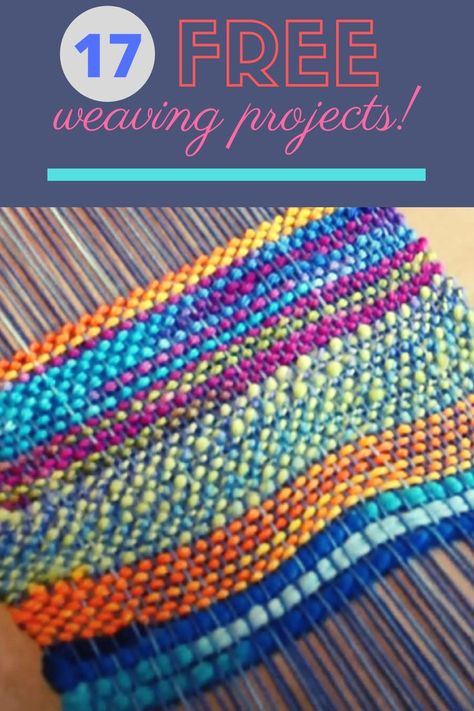 Loom Weaving Patterns, Rigid Heddle Weaving Projects, Tapestry Loom Weaving, Weaving Patterns Loom, Rigid Heddle Weaving Patterns, Easy Yarn Crafts, Rigid Heddle Loom, Tapestry Loom, Basket Weaving Patterns