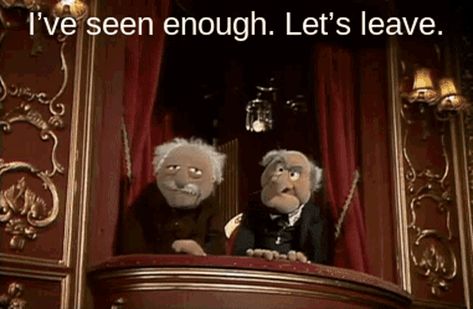 Statler And Waldorf Quotes, Die Muppets, Funny Cartoons For Kids, Statler And Waldorf, Hockey Season, Fraggle Rock, Something Old Something New, The Muppet Show, Baba Yaga