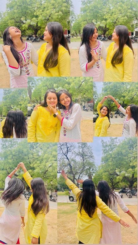 Poses Of Two Friends, Pose Ideas With Your Best Friend, Aesthetic Pose For Besties, Photo Pose For 2 Friends, Photo Idea With Sister, Instagram Photo Ideas With Best Friend, Poses Idea With Friends, Cute Friend Photos Aesthetic, Aesthetic Photos With Best Friend