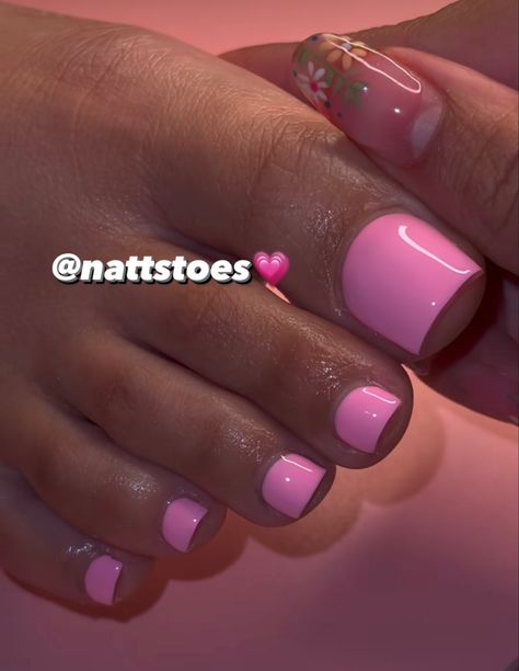 Valentine Day Toe Nails, Valentines Toes Design, Light Pink Acrylic Toes, Leg Nails Ideas, Pink Toes And Nails, Valentines Toe Nail Designs Pedicures, Valentine’s Day Toes, Cute Toe Nail Colors, Pink Toe Nails Ideas