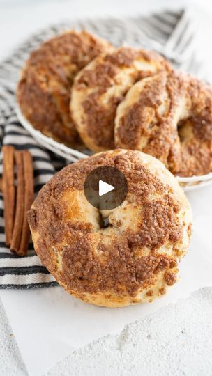 997K views · 43K reactions | It’s even better than the original (but I’ll let you judge that).😉

Did you request this bagel recipe? Get the full recipe by searching ‘cinnamon crunch’ using the link in my bio. 

You can also check out my ‘bagel recipes’ highlight bubble for all my bagel recipe links! 

#bagel #panera #panerabread #homemade #homemadebagel #breadbaking #baking #bakingathome #bakingfromscratch #cinnamon #cinnamonchips #cinnamoncrunch #dupe #copycat #theyearofthebagel #bagellover | Karli | Family Food Blogger | cookingwithkarli · Original audio Cinnamon Crunch Bagel Recipe, Cinnamon Crunch Bagel, Panera Bread Copycat, Pumpkin Bagels, Cooking With Karli, Apple Puff Pastry, Cinnamon Crunch, Homemade Bagels, Cinnamon Chips