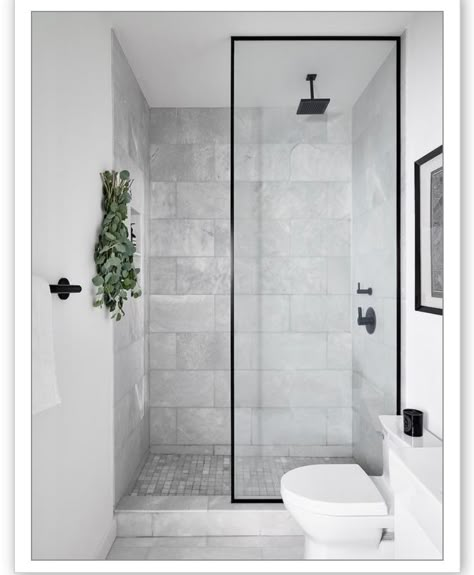 Coastal Tile, Grey Bathroom Floor, Gray Shower Tile, Tile Walk In Shower, Gray Brick, Tile Design Ideas, Grey Bathroom Tiles, Fresh Eucalyptus, Shower Floor Tile