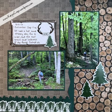 KarynCropsWordpressAdventureLayouts - Page 094 Mountain Scrapbook Layouts, Hunting Scrapbook Layouts, Park Scrapbook Layouts, Mountain Scrapbook, Karyn Crops, Fishing Scrapbook, Outdoors Scrapbook Layouts, Alaska Scrapbook, Camping Scrapbook Layouts