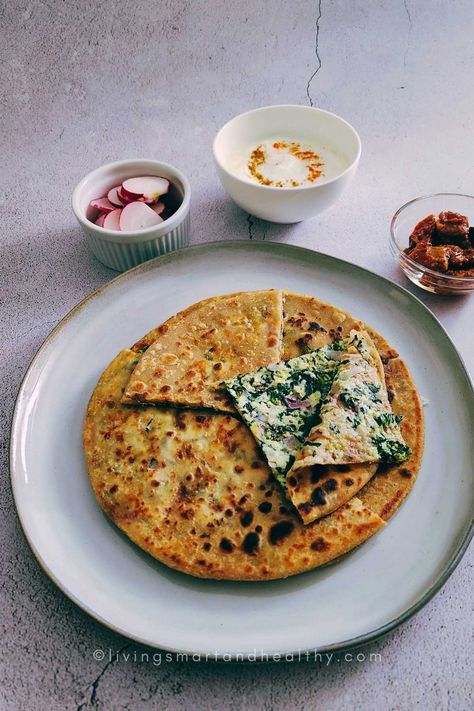 palak paneer paratha recipe Paneer Paratha, Palak Paratha Recipe, Paneer Paratha Recipes, Palak Paratha, Vegan Indian Recipes, Paneer Tikka, Paratha Recipes, Indian Bread, Paneer Recipes