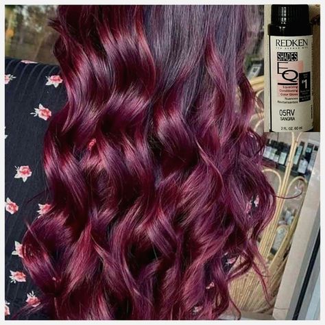 * 10% Off 4+ Listings. Plus, Free Shipping When You Bundle Any 6+ Listings * ~Redken Shades Eq Gloss (Toner) Color: 05rv Sangria Type: Demi-Permanent Standard Size: 2 Fl.Oz New ~ Authentic ~ Description Redken Shades Eq Isn’t Your Run-Of-The-Mill Hair Gloss. In Fact, It’s The Haircolor That Thinks It’s A Conditioner And Delivers Fast, Professional Color Results. After A Gloss Service, You'll Leave The Salon With Healthier Looking And Feeling Hair With Beautiful Shine. ~ Benefits The Formula Is I Burgundy Hair Formula, Light Burgundy Hair, Red Violet Hair Color, Lady Tips, Redken Color Gels, Wine Hair Color, Mahogany Hair, Redken Hair Color, Color Formulas