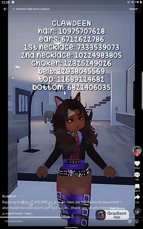 Dance Moms Outfits, Roblox Avatar Ideas, Monster High Costume, Monster High School, Dress To Impress Outfits, Berry Codes, Face Tone, Preppy Decal, Code Roblox