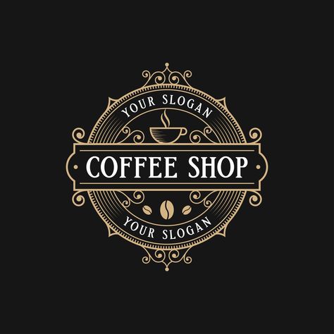 Download this Premium Vector about Premium Coffee shop Vintage logo and discover more Professional Graphic Resources on Freepik. #freepik #vecto #coffee #coffeelogo #coffeeshop Logo Kopi Coffee Shop, Vintage Coffee Logo, Coffee Shop Vintage, Logo Coffee Shop, Logo Cafe, Logo Design Coffee, Paper Cup Design, Coffee Shop Logo Design, Cafe Logo Design