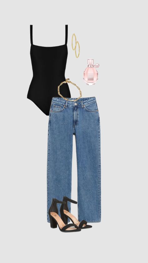 #fancy #jeans #black #nice #outfit #outfitinspo Fancy Jeans, Jeans Pants Outfit, Styling Clothes, Fits Ideas, Wardrobe Makeover, Summer Style Guide, Fame Dr, Stylish Clothes, Summer Inspiration