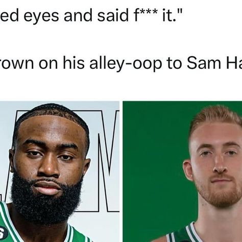 #1 Celtics Fan Page on Instagram: "Bench reaction had me weak lol ☘️ (@nbcsboston)" Alley Oop, November 23, Fan Page, Bench, Fan, On Instagram, Instagram